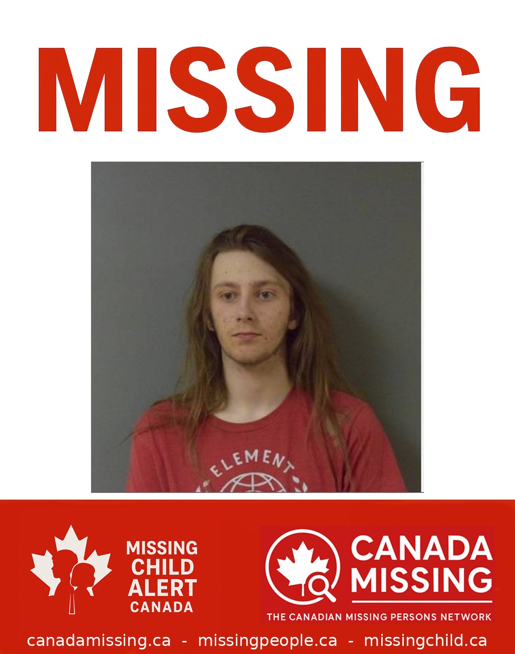 Photo of missing person Anthony Roberts, age 17, from Moncton, New Brunswick.