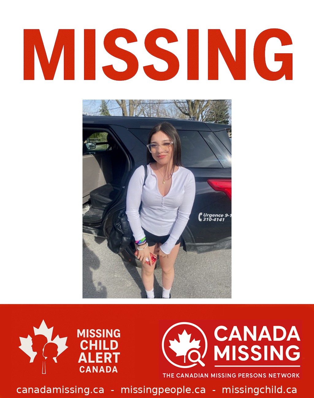 Photo of missing person Anaely Burn Talavera, age 16, from Saint-Hyacinthe, QC.